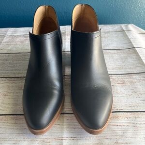 Nisolo Mia Leather Ankle Boots, Black, Sz 8, EUC